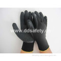 Ddsafety Hot Sale Nylon/Polyester Liner Coated Crinkle Latex Work Glove (DNL119)